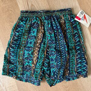 New VTG Speedo Bathing Suit Swim Trunks Pockets Lining Medium